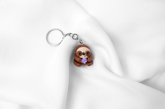 Faultier Schlüsselanhänger