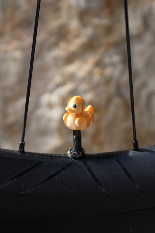 Gold-Ente Ventilkappe (Schrader)